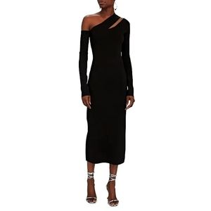 Nanuska Nala Compact Knit Cut Out Midi Dress